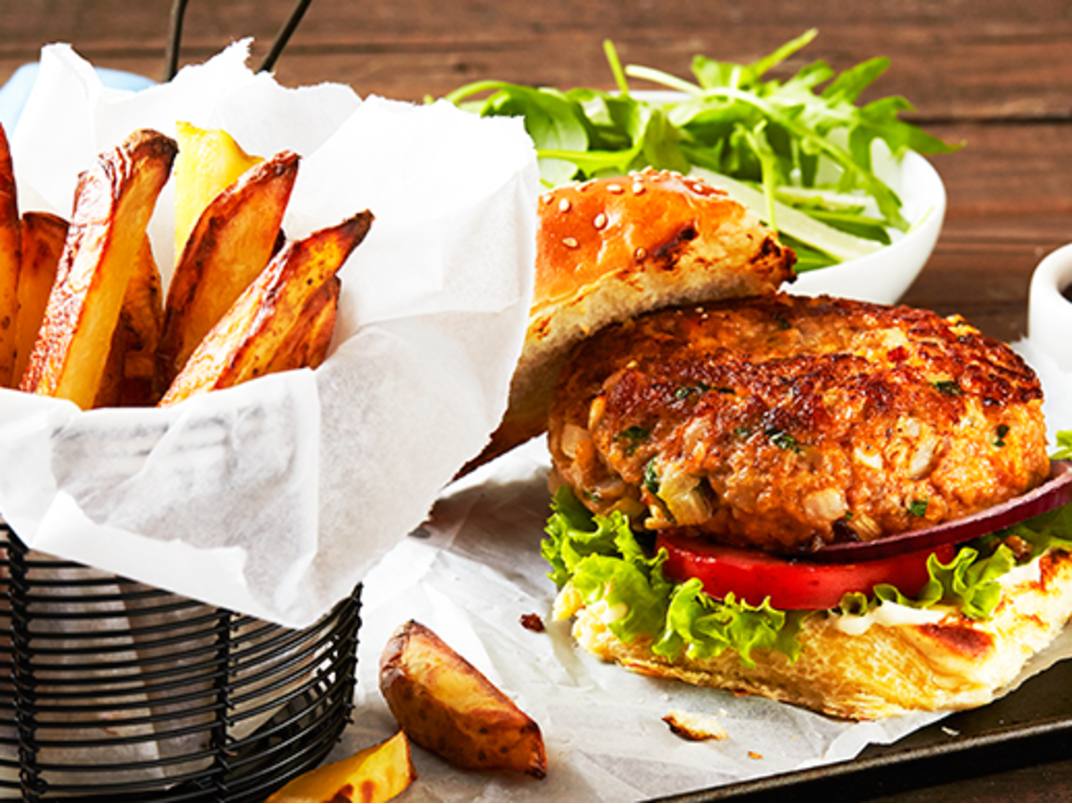Turkey & Chorizo Burger Hellmann’s Australia