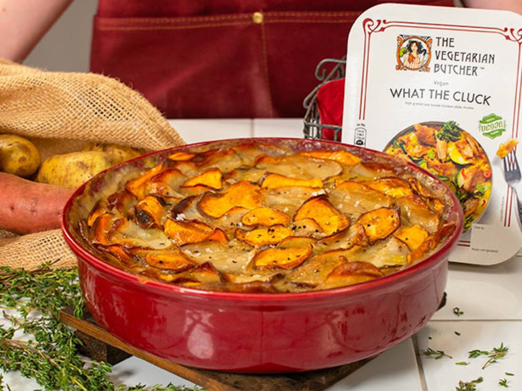 What The Cluck Vegan Chicken Pie Recipe The Vegetarian Butcher