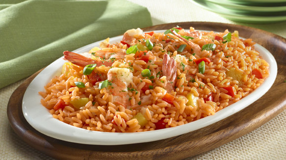 Arroz Con Salsa De Camarones