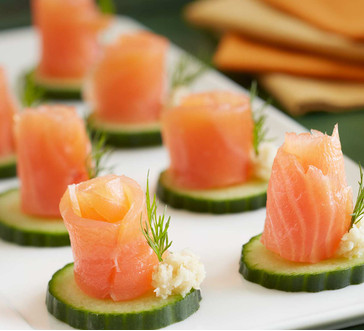 Cucumber Salmon Bites Stop and Shop