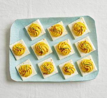 Square Deviled Eggs image