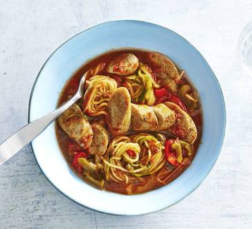 Zoodles with Slow Cooker Sausage and Peppers | Stop and Shop