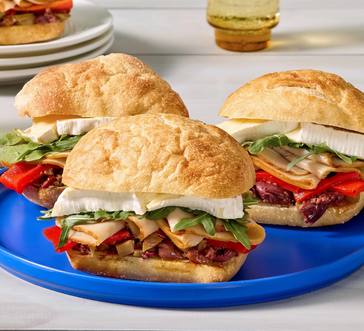Turkey, Brie and Fig Jam Sandwich image