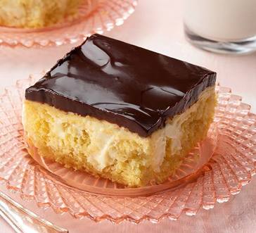 Boston Cream Pie Poke Cake image
