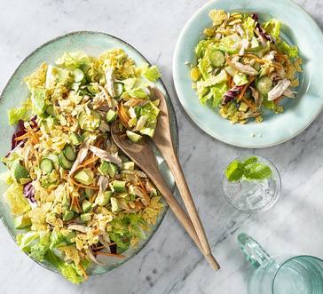 Salad with Rotisserie Chicken and Avocado image