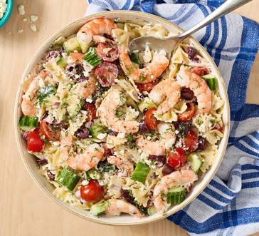 Greek Pasta Salad with Shrimp image
