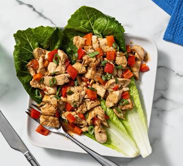 Chicken and Veggie Lettuce Wraps image