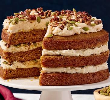 Pumpkin Layer Cake with Whipped Cream Cheese Frosting image