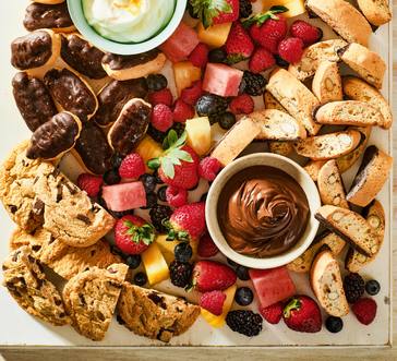 Dessert Board with Fruit and Cheesecake Dip image