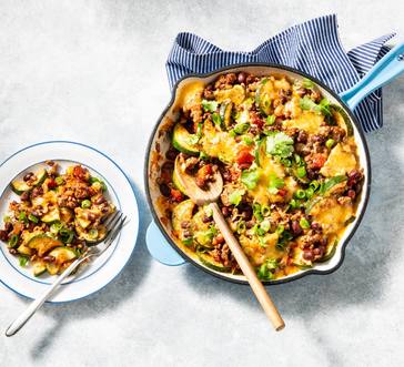 Cheesy Zucchini and Ground Beef Skillet image