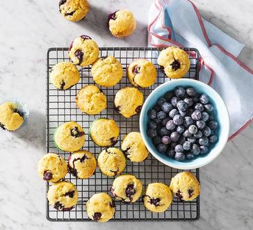 Mini Blueberry-Corn Muffins image