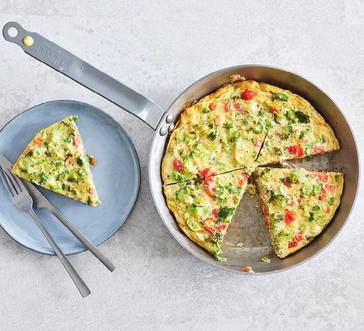 Broccoli and Tomato Frittata image