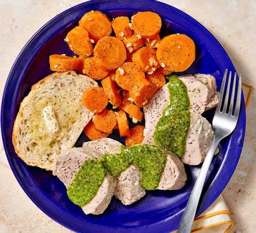 Slow Cooker Pork Tenderloin with Arugula Pesto image