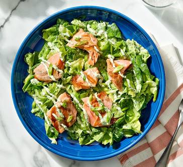 Grilled Salmon Salad with Creamy Cilantro Dressing image