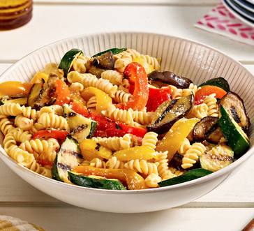Grilled Pasta and Summer Veggies image
