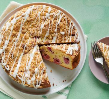 Lemon-Raspberry Ricotta Cake image