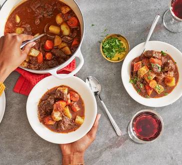 Classic Beef Stew with Carrots and Potatoes image