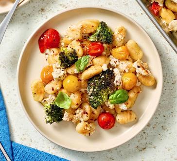 Sheet Pan Gnocchi with Cherry Tomatoes and Feta image