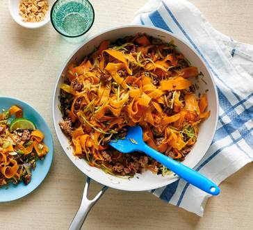 Carrot Pad Thai with Ground Pork image