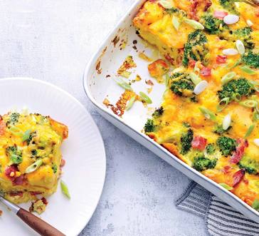 Ham, Egg and Cheese English Muffin Strata image