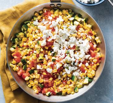 Zucchini with Corn and Cheese image
