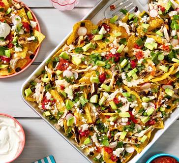 Chicken, Poblano and Black Bean Nachos image
