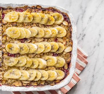 Raspberry-Almond Baked Oatmeal image