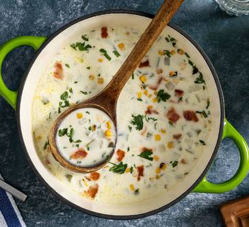 One Pot Clam Chowder with Charred Corn and Jalapeño image