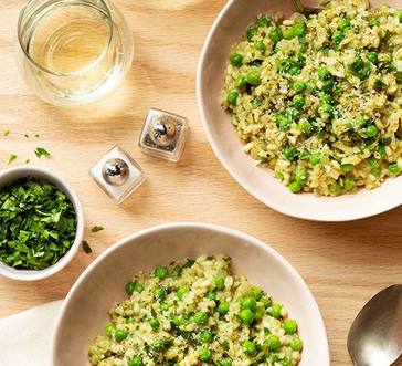 No-Stir Pesto and Pea Risotto image