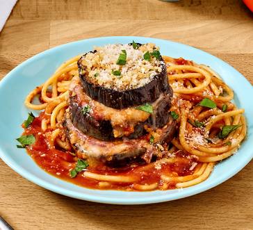 Roasted Eggplant Parmesan Stacks image