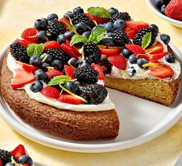 Almond Cake with Mixed Berries image