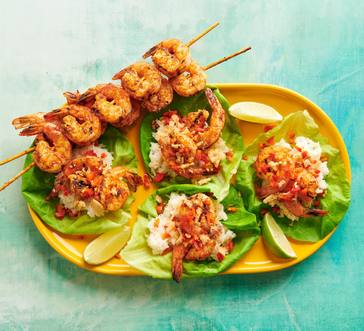 Grilled Shrimp Lettuce Wraps image