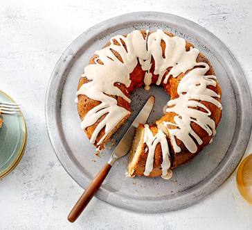 One-Bowl Apple Cake with Honey Glaze image