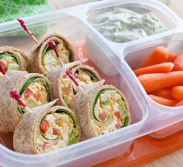 Mediterranean Chicken Salad Pinwheels image