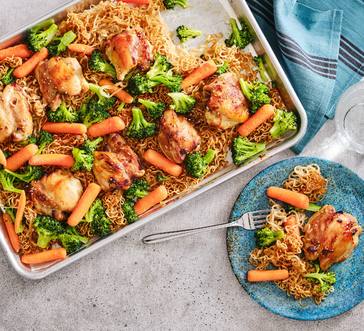 Sheet Pan Teriyaki Chicken and Ramen Noodles image