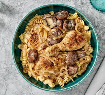 Braised Chicken with Mushrooms and Onions image