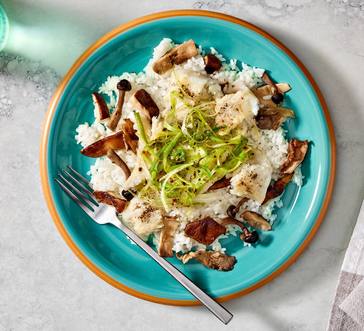 One-Pan Miso Cod with Green Onion Slaw image