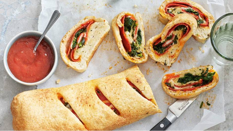 Pepperoni and Spinach Stromboli Giant Food Store