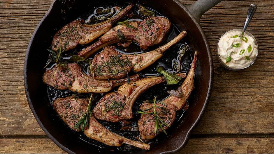 Herb Crusted Lamb Chops with Horseradish Giant Food