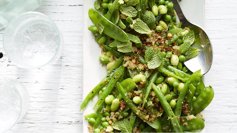 Steamed Spring Vegetables with Toasted Breadcrumbs Stop and Shop