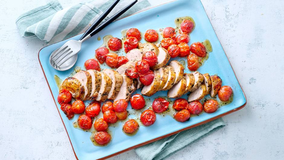 Pork Tenderloin with HoneyRoasted Cherry Tomatoes Giant Food Store