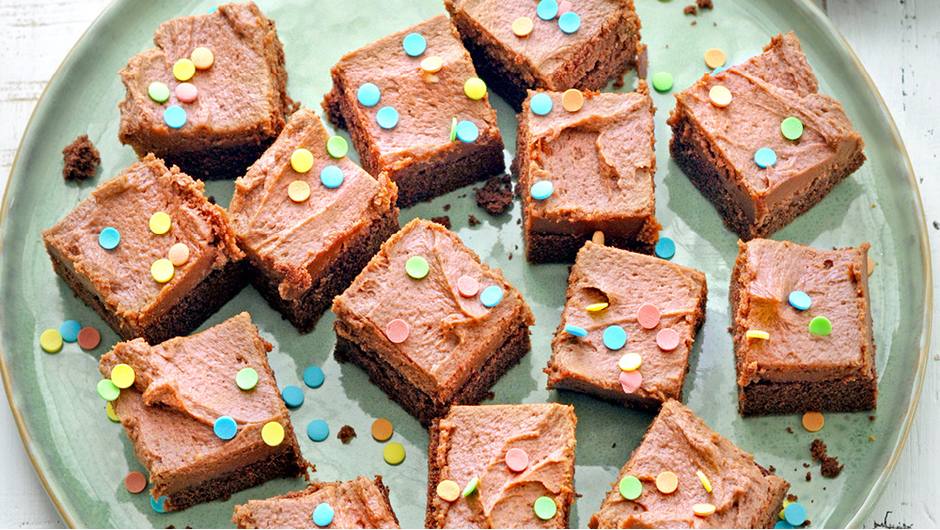 Chocolate Cake Squares with Salted Caramel Frosting Giant Food