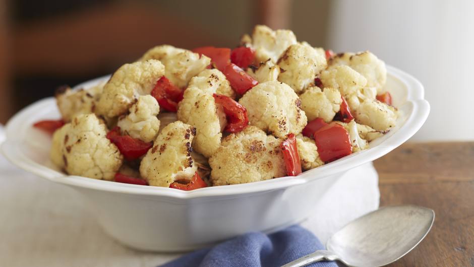 Roasted Cauliflower with Red Peppers | Giant Food Store