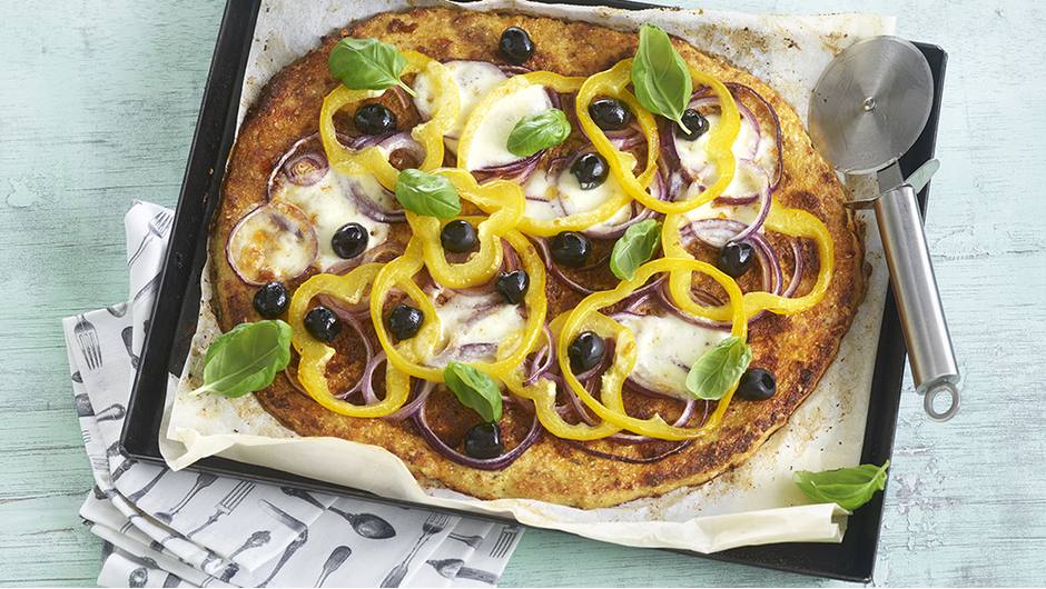 Veggie Pizza with Cauliflower Crust Stop and Shop