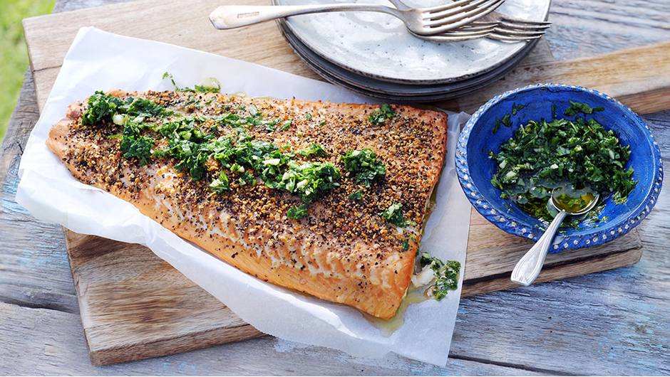 Plank Grilled Salmon with Lemon and Herbs | Giant Food