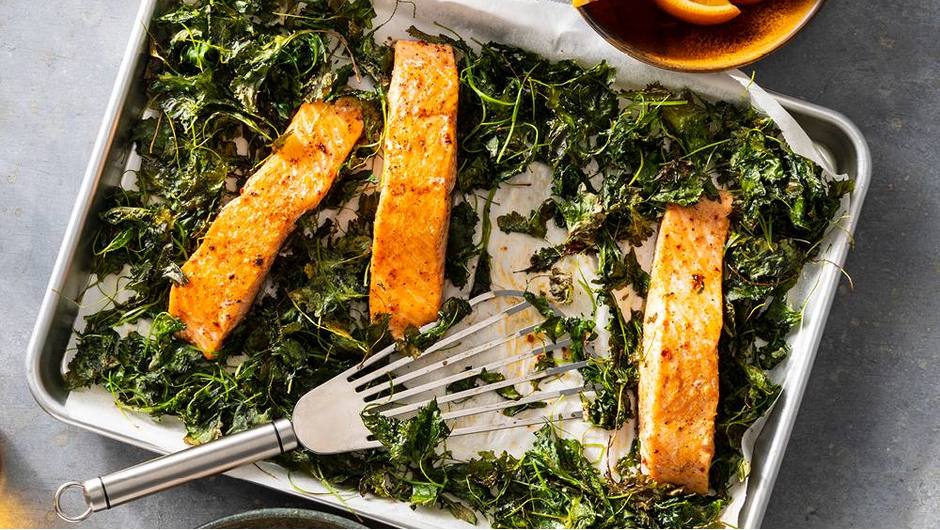Baked Salmon with Crispy Kale Giant Food