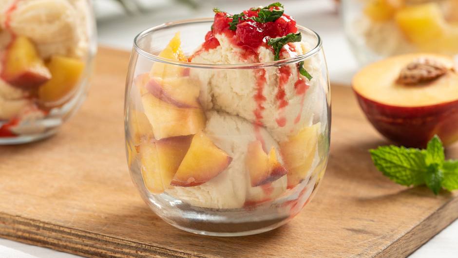 Grilled Peaches and Pineapple Sundaes Food Lion