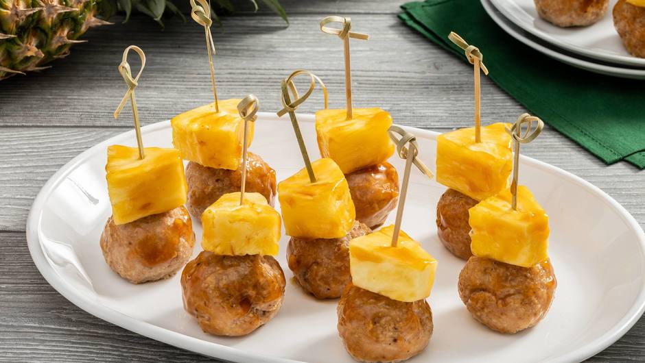 Hawaiian Chicken Meatball Skewers Food Lion