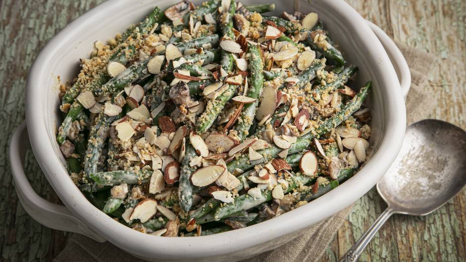 Creamy Green Bean Mushroom Casserole with Almonds Giant Food Store