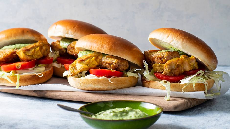 Grilled Chicken Sandwiches with Cilantro Mayo-image